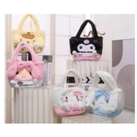 Сумка плюшева Kuromi, Hello kitty, Pikachu