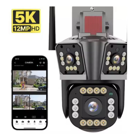 WIFI IP-камера 5K 12MP HD з трьома об'єктивами PTZ-камера
