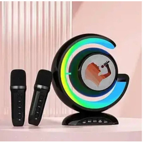 Нічник-лампа з бездротовою Bluetooth колонкою Lightshow з ДВУМЯ мікрофонами YS-110