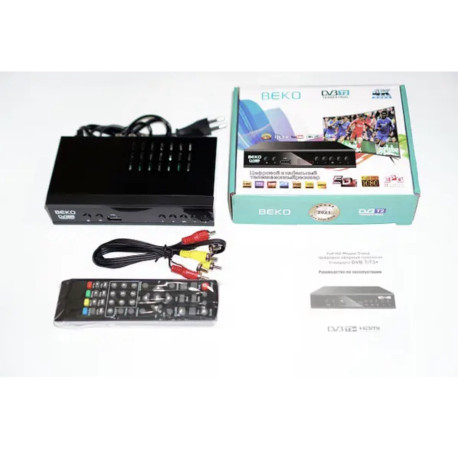 ТБ Тюнер цифровий ефірний приймач з екраном для телевізора DVB-T2 IPTV YouTube WiFi MP4 4K 1080 Beko BK 2O2O
