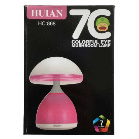 Светодиодный ночник 7 цветов LED HC-868 USB / Лампа меняющая цвет "Грибок"