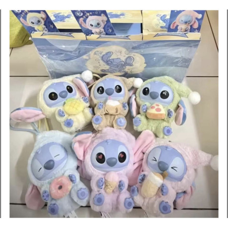 Оптом Игрушка фигурка-брелок Стич Stitch Лабубу цвет - сюрприз