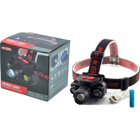 Ліхтар акумуляторний BL COB XPE KX-1805 usb charge (налобний ) ICL44