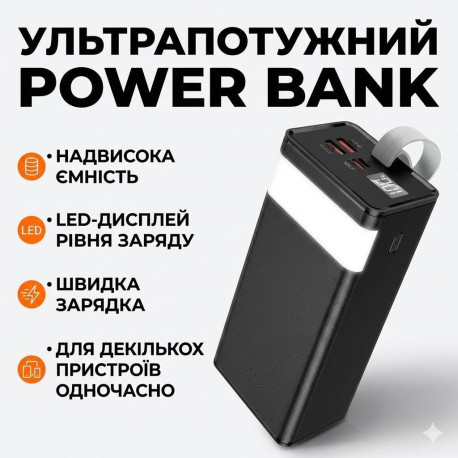 Повербанк Awei J86A 100000 мАг з LED-дисплеєм (J86A)