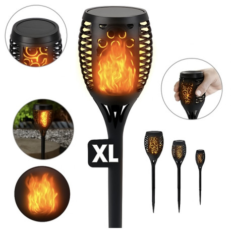 Ландшафтний світильник у формі факела XXL SuperLED Flami з ефектом полум’я