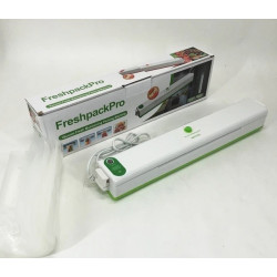 Вакууматор Freshpack Pro вакуумний пакувальник їжі, побутової. Колір зелений