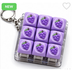 Grape Keycap Clicker Брелок-Кликер Виноград светящийся Антистресс 9 Кнопок