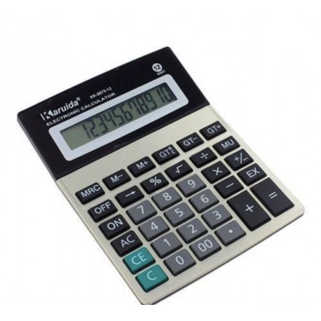 Калькулятор К- №8875 (КК-8875) бол 12цифр чорний 1AG10 (14*18,5)см (120)