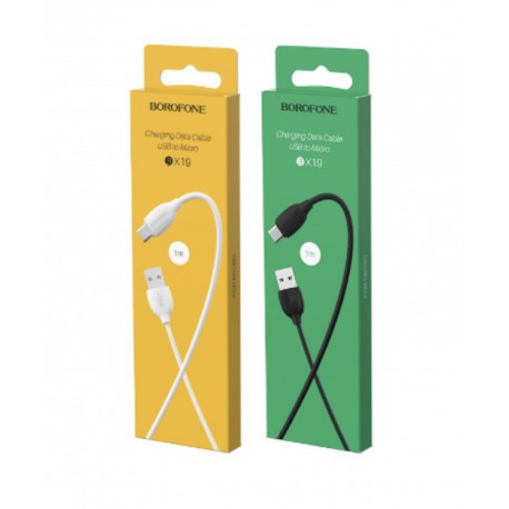 Кабель Micro BOROFONE BX19 Benefit Charging Data Cable For Micro (Черный 2.4A)
