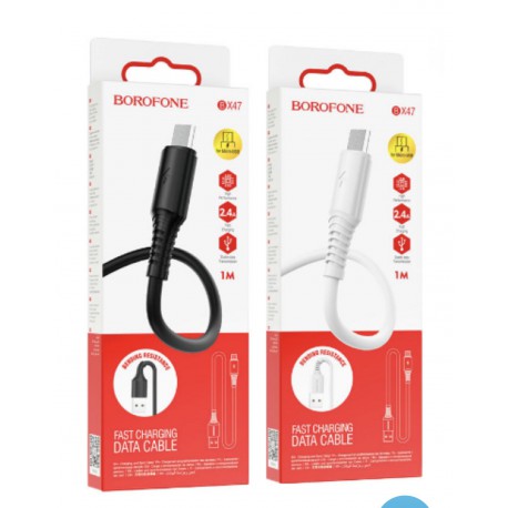 Кабель Micro BOROFONE BX47 Coolway Charging Data Cable For Micro