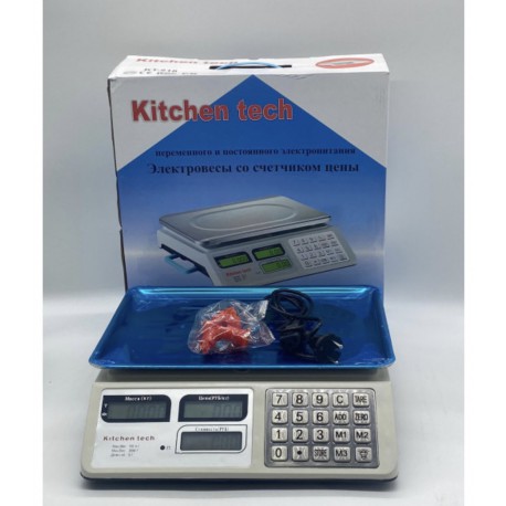 Весы Торговые ACS KitchenTech KT218 50кг 6V (Метал)