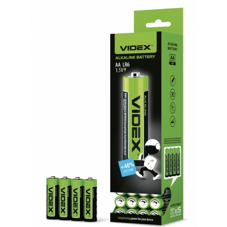 Videx Батарейка солевая R6P/AA
