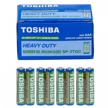 Батарейка TOSHIBA солевая AAA R3 минипальчик