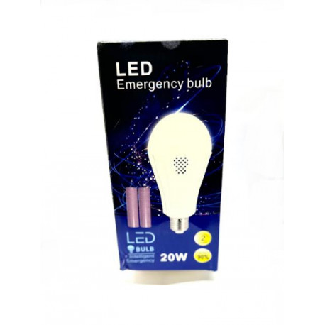 Лампочка с аккумулятором (2*18650) LED Emergency Bulb 20Вт (100шт)