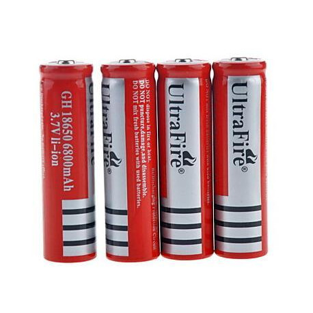 Аккумулятор LI-ON 18650мАч-3 (mah/V) красный / ART5005 (Заказ от упаковки50шт) (600шт)