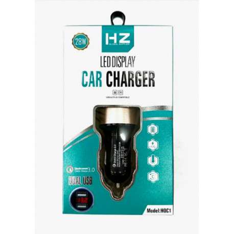 Зарядка Адаптер Car Usb HQC1 (Вольтметр-3.0 Qualcom 28W) HZ Global Supplier (200шт)