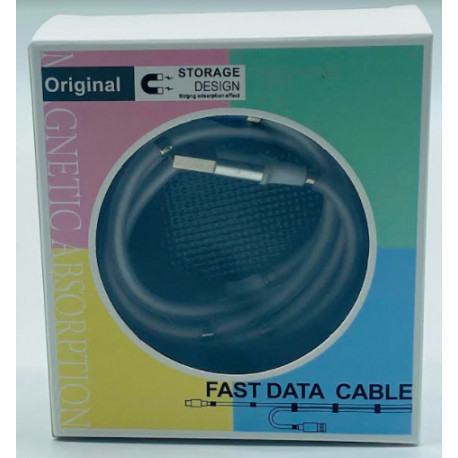 Кабель MICRO-V8 Cable Automatic Magnet Roll Android + коробка / ART-0288 (1000шт)