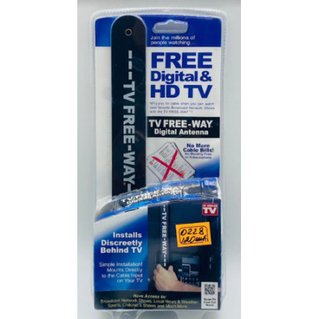 Антенна Цифровая комнатная ТВ Free Digital & Hd TV (HD Clear Double) / ART-0228 (120шт)