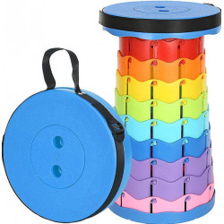 Складной табурет пластиковый круглый (Retractable Flex Stool) (43 cм) / ART-0279 (20шт)