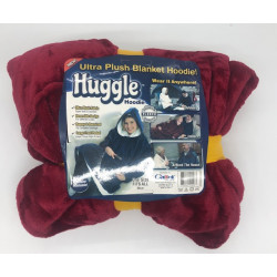Плед с капюшоном Huggle Hoodie (Синий/Серебряный/Бордовый) / ART-0330 (30шт)