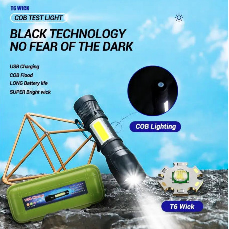 Фонарь ручной (Bailong) X-BAIL BL513 (USB micro charge) (240шт)