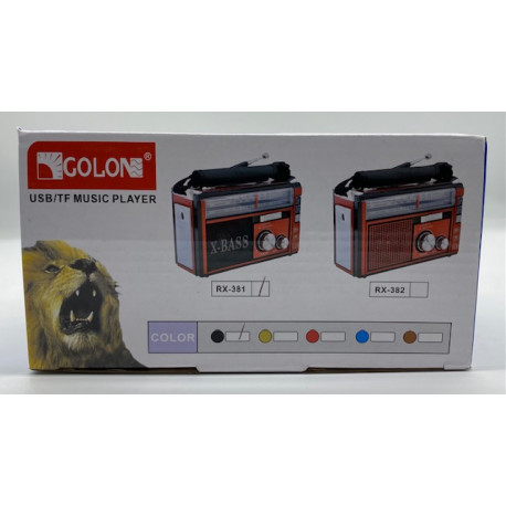 Радио GOLON RX-382 LED (36шт)