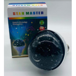 Лампа проектор звездного неба на патрон E27 Star Master Bulb 601-HX 6Вт (Новогодний свет) (50шт)