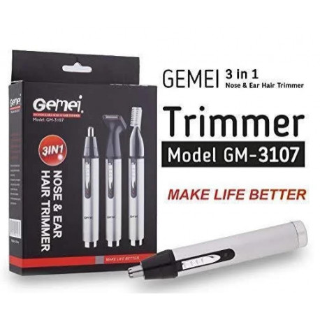 Триммер для волос в носу и ушах GEMEI GM3107 (3в1) (100шт)