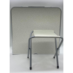 Стол для пикника с 4 стульями Folding Table (60х120cм) серебро (Опт от 10 шт) (1шт)