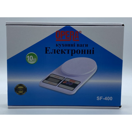 Весы кухонные ACS OPERA SF400 10кг (40шт)