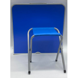 Стол для пикника с 4 стульями Folding Table (60х120cм) синий (Опт от 10 шт) (1шт)
