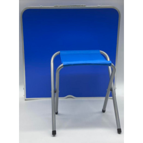 Стол для пикника с 4 стульями Folding Table (60х120cм) синий (Опт от 10 шт) (1шт)