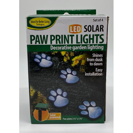 Светящиеся следы Paw Print Light на солнечной батарее / ART-0476 (48шт)