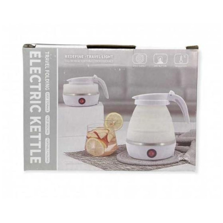 Складной электрический силиконовый дорожный чайник 750 мл Silicone Folding Kettle / ART-5012 (30шт)