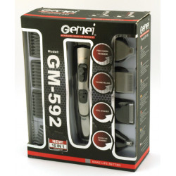 Професійна машинка для стрижки Gemei GM592 10в1 (24шт)