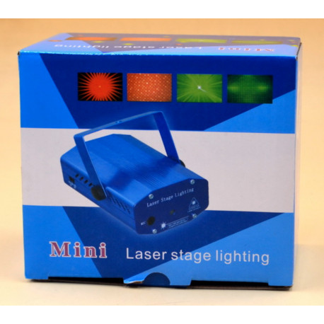 Лазерный проектор Диско Lazer YL-6H (6в1) (узор) / ART -0325 (Новогодний свет) (30шт)