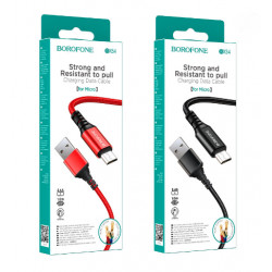 Кабель Micro BOROFONE BX54 Ultra Bright Charging Data Cable for Micro (упакованный) (360шт)