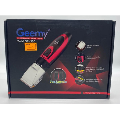 Професійна машинка для стрижки Gemei GM550 (40шт)