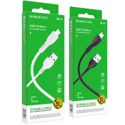 Кабель Micro BOROFONE BX51 (черный 2.4A) (360шт)