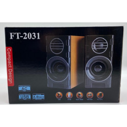 Компьютерные колонки PC 2.0 F&T FT-2031 (деревянный) (24шт)