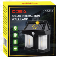 фонарик датчиком движения Двойной Солнечная COBA CB228 SOLAR (80шт)