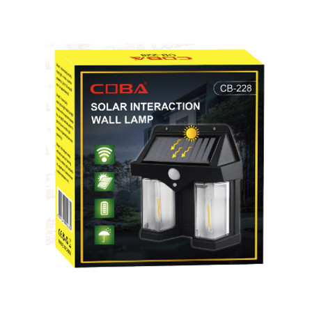 фонарик датчиком движения Двойной Солнечная COBA CB228 SOLAR (80шт)