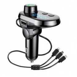 ФМ модулятор Q15-BT ((BLUETOOTH)) (Type-C/V8/Light) HZ (200шт)