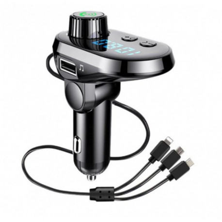 ФМ модулятор Q15-BT ((BLUETOOTH)) (Type-C/V8/Light) HZ (200шт)