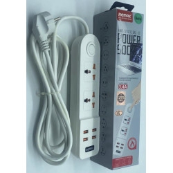 Сетевой удлинитель Anti-Static BKL-02 Power Socket (3-разъема / 4-USB / 3.4A) (72шт)