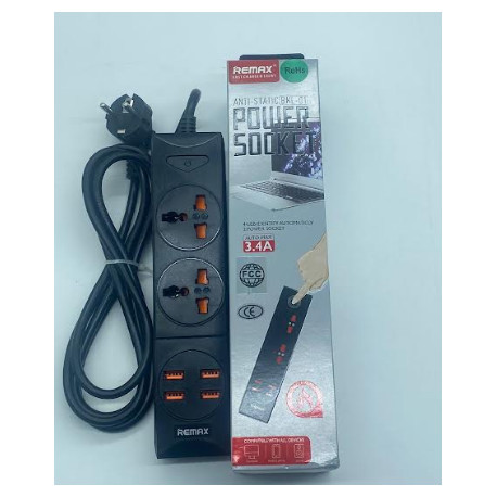 Сетевой удлинитель Anti-Static BKL-01 Power Socket (2-разъема / 4-USB / 3.4A) (100шт)