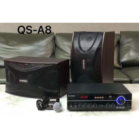 Кароке Система Колонка KIMISO QS-A8 BT (с проводным микрофоном) (6.5'BASS / 1000W) (1шт)